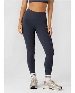Lorna Jane Contour Sculpt No Chafe Ankle Biter Leggings - Platinum Navy
