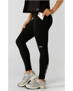 Bottoms: Lorna Jane Iconic Run 3 Pocket Full Length Legging - Black