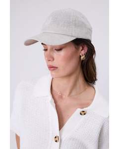 Marlow Icon Linen Cap - Natural