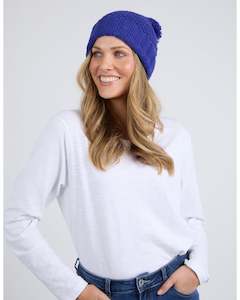Headwear: Elm Berry Beanie - Deep Blue