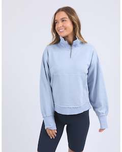 Hoodies Crews: Foxwood Sails Zip Crew - Light Blue
