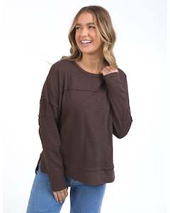 Foxwood Jayne Throw On Top - Coffee Bean