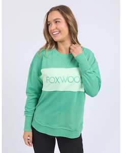 Foxwood Simplified Tonal Crew - Green