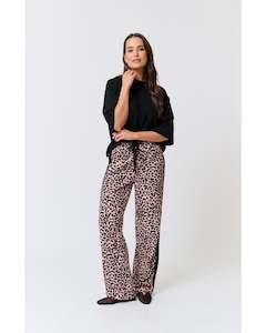 Pants: Cartel & Willow Adeline Pant - Natural Leopard