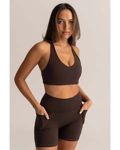 Shorts: Hyperluxe Shape 5" Pocket Bike Short - Espresso