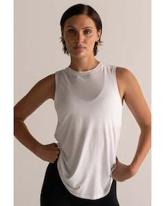 Hyperluxe Tank Top - White