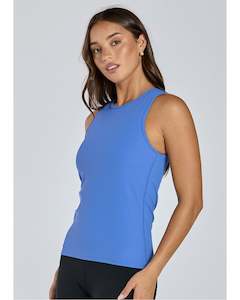 Abi and Joseph Feel Good Rib Tank - Blue