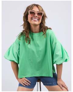 Elm Anna Short Sleeve Top - Spring Green