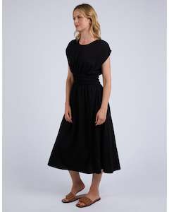 Elm Nelle Midi Dress - Black
