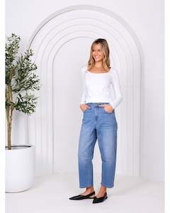 Monaco Jeans Toni Barrel Jeans - Light Blue