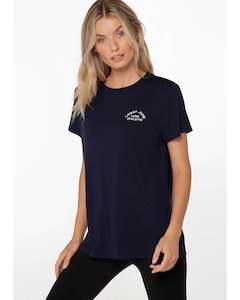 On Sale: Lorna Jane Lotus T Shirt - French Navy