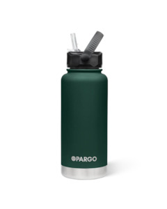 Project Pargo 950mL Insulated Bottle w/ Straw Lid - Forest Green