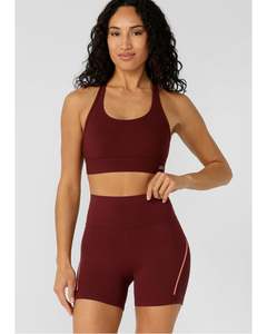 Lorna Jane Amy Maximum Support Sports Bra - Dark Ruby