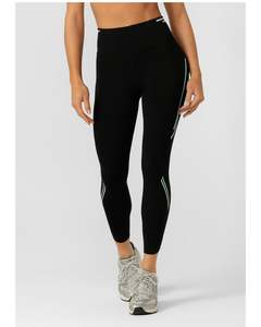 Lorna Jane Train Hard No Chafe Full Length Leggings - Black