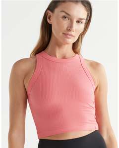 Lilybod Harmony Rib Tank - Coral