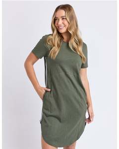 Foxwood Bay Tape Dress - Khaki