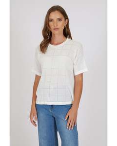Marlow Halo Knit Tee - Ivory