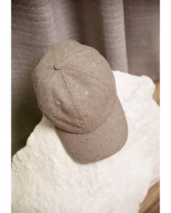 Headwear: Marlow Wool Cap - Beige