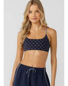 Lorna Jane Daymaker Sports Bra - Scarf Print