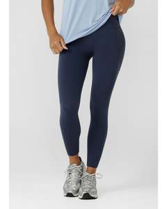 Bottoms: Lorna Jane Amy Phone Pocket A/B Leggings - Platinum Navy