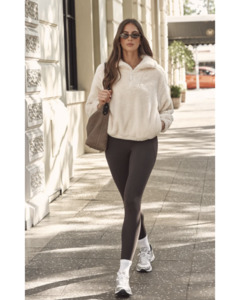 Bottoms: Lorna Jane Amy Phone Pocket Full Length Thermal Legging - Volcano
