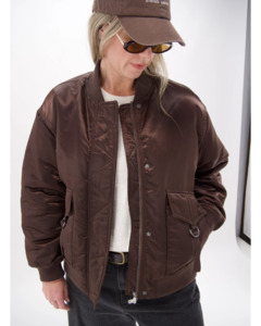 Foxwood Lucy Bomber  Jacket - Coffee