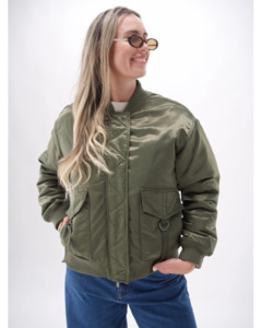 Foxwood Lucy Bomber Jacket - Khaki
