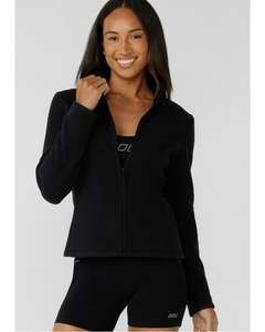 Lorna Jane Amy Polar Fleece Zip Through Jacket - Black