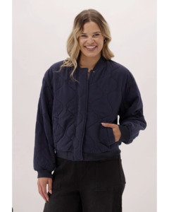 Elm Jean Bomber Jacket - Midnight Navy
