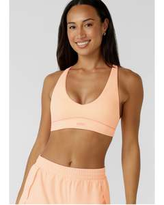 Tops: Lorna Jane Limited Edition Lifted Sports Bra - Pale Peach