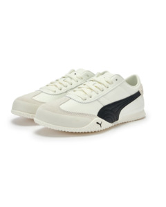 Footwear: Puma Bella UT Lea Sneaker - Warm White/Puma Black