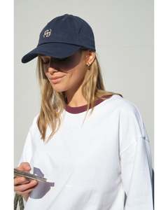 Headwear: Ceres Life Pip Everyday Cap - Navy Ecru Stitch