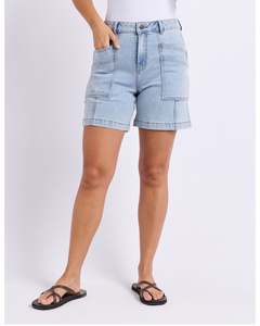 Foxwood Balmy Short - Pale Blue Wash