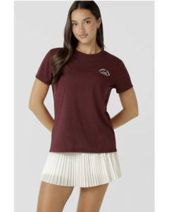 Tee Shirts: Lorna Jane Lotus T Shirt - Plum Red Marl