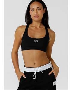 Lorna Jane Iconic Racerback Sports Bra - Recycled Black