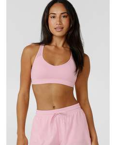Lorna Jane Run Around High Support Sport Bra - Sweet Pink