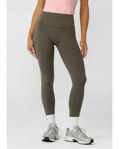 Lorna Jane Liberty Ankle Biter Leggings - Dark Khaki Haze