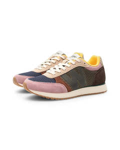 Footwear: Woden Ronja Icon Sneaker - Dark Algae Multi