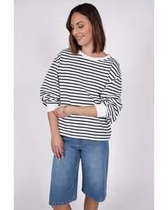 Marlow Delta Sweat - White/Ink