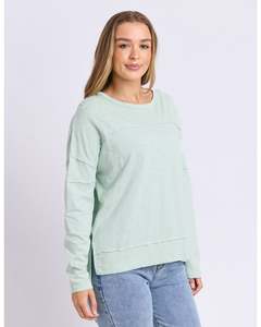 Foxwood Jayne Throw On Top - Subdued Mint