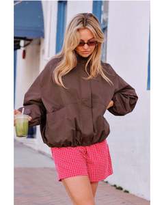 Ceres Life Gwen Bubble Jacket - Brunette
