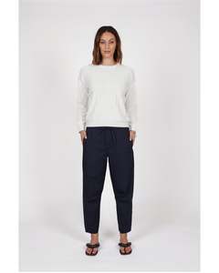 Pants: Marlow Cora Barrel Pant - Ink