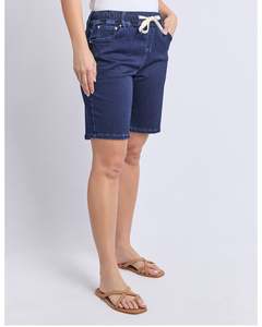 Foxwood Gabby Bermuda Short - Dark Indigo