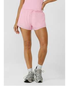 Shorts: Lorna Jane Run Around 2-in-1 Shorts - Sweet Pink