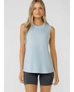 Lorna Jane Lotus Muscle Tank - Vibrant Sky