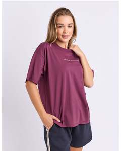 Tee Shirts: Foxwood Captain Tee - Plum