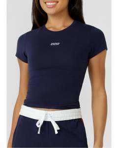 Tee Shirts: Lorna Jane Active Living Slim T Shirt - Admiral Navy