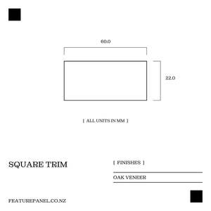 Oak Square Trim