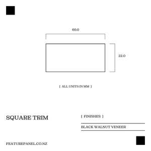 Frontpage: Black Walnut Square Trim
