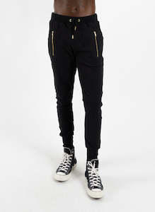 WOMENS: Escape Trackies Black/Gold